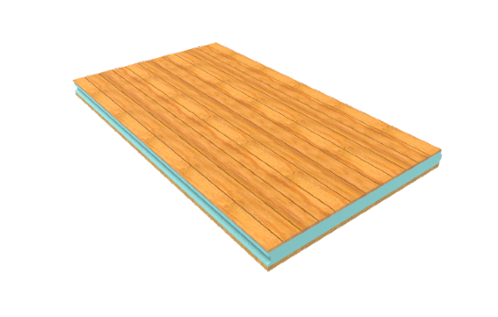 Fibras de Madera interior Panel SIP Friso de Abeto Aislantes Térmicos con Panel Sandwich